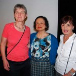 Évelyne Mesclier (Directora IFEA), Dra. Scarlett Ophelan Godoy (Editora del libro) e Ileana Vegas de Cáceres (Gerente General de la Fundación Bustamante).